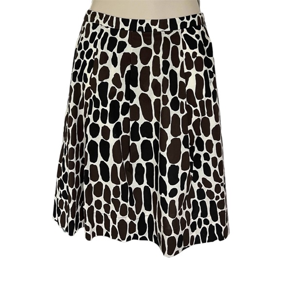 Trina Turk Giraffe Print A-Line Midi Stretch Skirt Size 4 - Picture 8 of 9